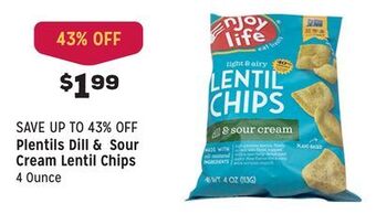 Grocery Outlet Dill & sour cream lentil chips offer