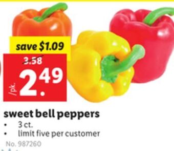 Lidl Sweet bell peppers offer