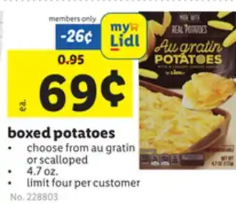 Lidl Boxed potatoes offer