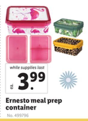 Lidl Ernesto meal prep container offer