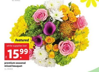 Lidl Premium seasonal mixed bouquet offer