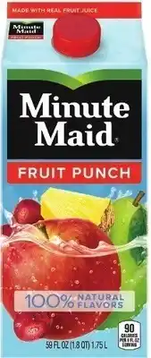 Kroger Minute maid fruit drink or ade offer
