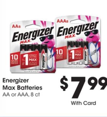 Kroger Energizer max batteries offer