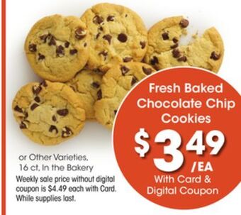 Kroger Fresh baked chocolate chip cookies offer