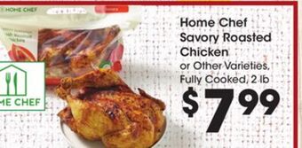 Kroger Home chef savory roasted chicken offer