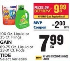Food Lion Gain, Tide offer