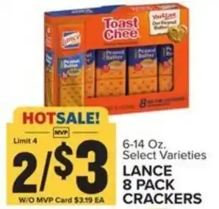 Food Lion Lance 8 Pack Crackers 6-14 oz offer