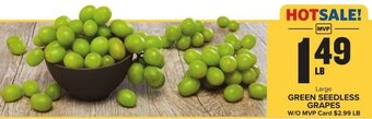 Food Lion Green Seedless Grapes offer