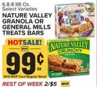 Food Lion Nature Valley Granola Or General Mills Treats Bars 6.8-8.98 oz offer
