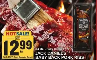 Food Lion Jack Daniel's Baby Back Pork Ribs 24oz offer