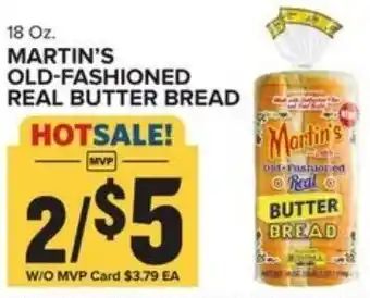 Food Lion Martin's Old-Fashioned Real Butter Bread 18 oz offer