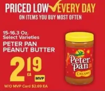 Food Lion Peter Pan Peanut Butter 15-16.3 oz offer