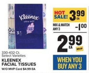Food Lion Kleenex Facial Tissues offer