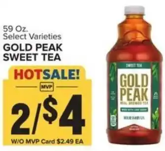Food Lion Gold Peak Sweet Tea 59 oz offer