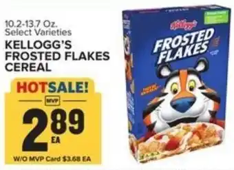Food Lion Kellogg's Frosted Flakes Cereal 10.2-13.7 oz offer