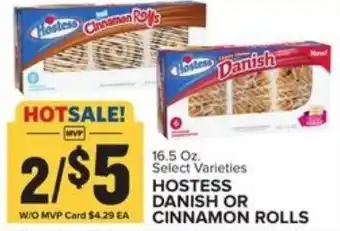 Food Lion Hostees Danish Or Cinnamon Rolls 16.5 oz offer