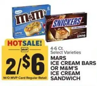 Food Lion Mars Ice Cream Bars or M&M's Ice Cream Sandwich offer