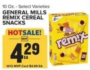 Food Lion General Mills Remix Cereal Snacks 10 oz offer