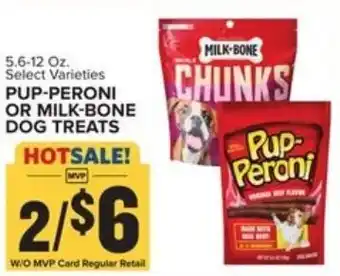 Food Lion Pup-Peroni Or Milk-Bone Dog Treats 5.6-12 oz offer