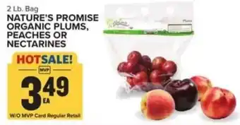 Food Lion Nature's Promise Organic Plums, Peaches or Nectarines offer