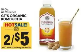Food Lion GT's Organic Kombucha 16 OZ offer