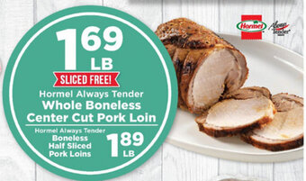 IGA Whole Boneless Center Cut Pork Loin offer