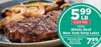 IGA Whole Beef New York Strip Loin offer