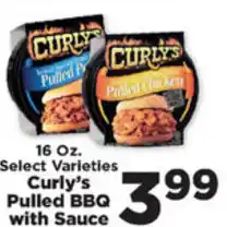 IGA Curly's Pulled BBQ With Sauce 16 oz offer