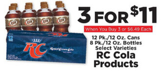 IGA RC Cola Products offer