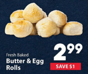 IGA Butter & Egg Rolls offer
