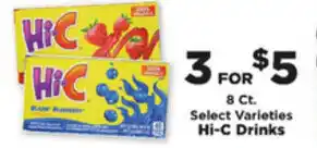 IGA Hi-C Drinks offer
