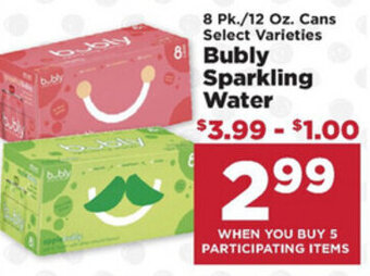 IGA Bubly Sparkling Water offer