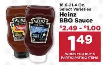 IGA Heinz BBQ Sauce 18.6-21.4 oz offer