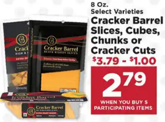 IGA Cracker Barrel Slices, Cubes, Chunks Or Cracker Cuts offer