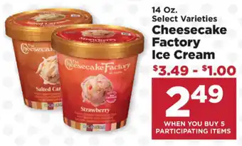 IGA Cheesecake Fatory Ice Cream offer