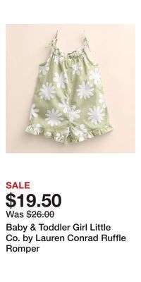 Kohl's Baby & toddler girl little co. by lauren conrad ruffle romper offer