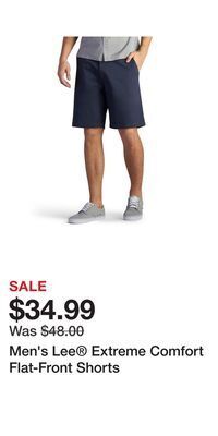 Kohl's Men's lee® extreme comfort flat-front shorts offer