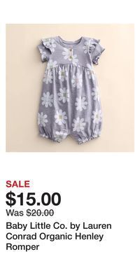 Kohl's Baby little co. by lauren conrad organic henley romper offer