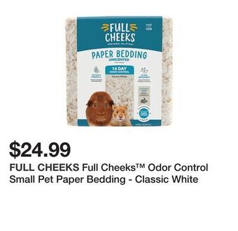 Petsmart Full cheeks™ odor control small pet paper bedding - classic white offer