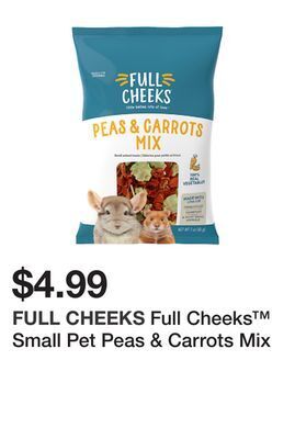 Petsmart Full cheeks™ small pet peas & carrots mix offer