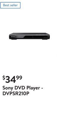 Walmart Sony dvd player - dvpsr210p offer