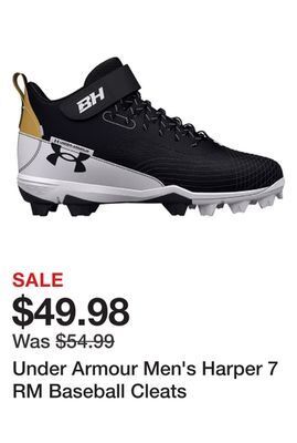 Dick's Sporting Goods Under armour men's harper 7 rm baseball cleats offer