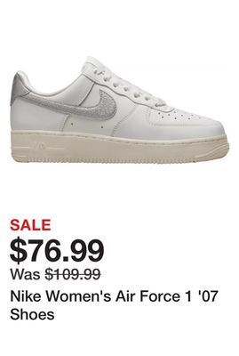 Dick's Sporting Goods Nike women's air force 1 '07 shoes offer