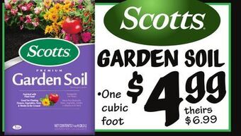 Ollie's Scotts garden soil offer