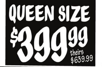 Ollie's Queen size mattress set offer