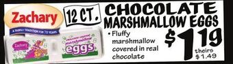 Ollie's 12 ct. chocolate marshmallow eggs offer