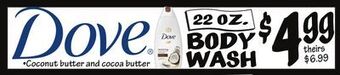 Ollie's Dove® body wash offer