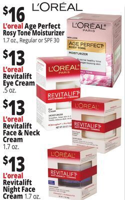 Ocean State Job Lot L'oreal age perfect rosy tone moisturizer offer