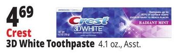 Ocean State Job Lot Crest 3d white toothpaste offer