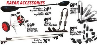 Ocean State Job Lot Kayak accessories offer